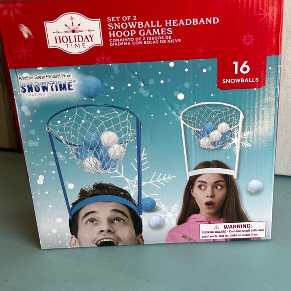NEW in box Snowball Toss Headband Game Family Fun Christmas Game NEW IN BOX - Picture 8 of 8